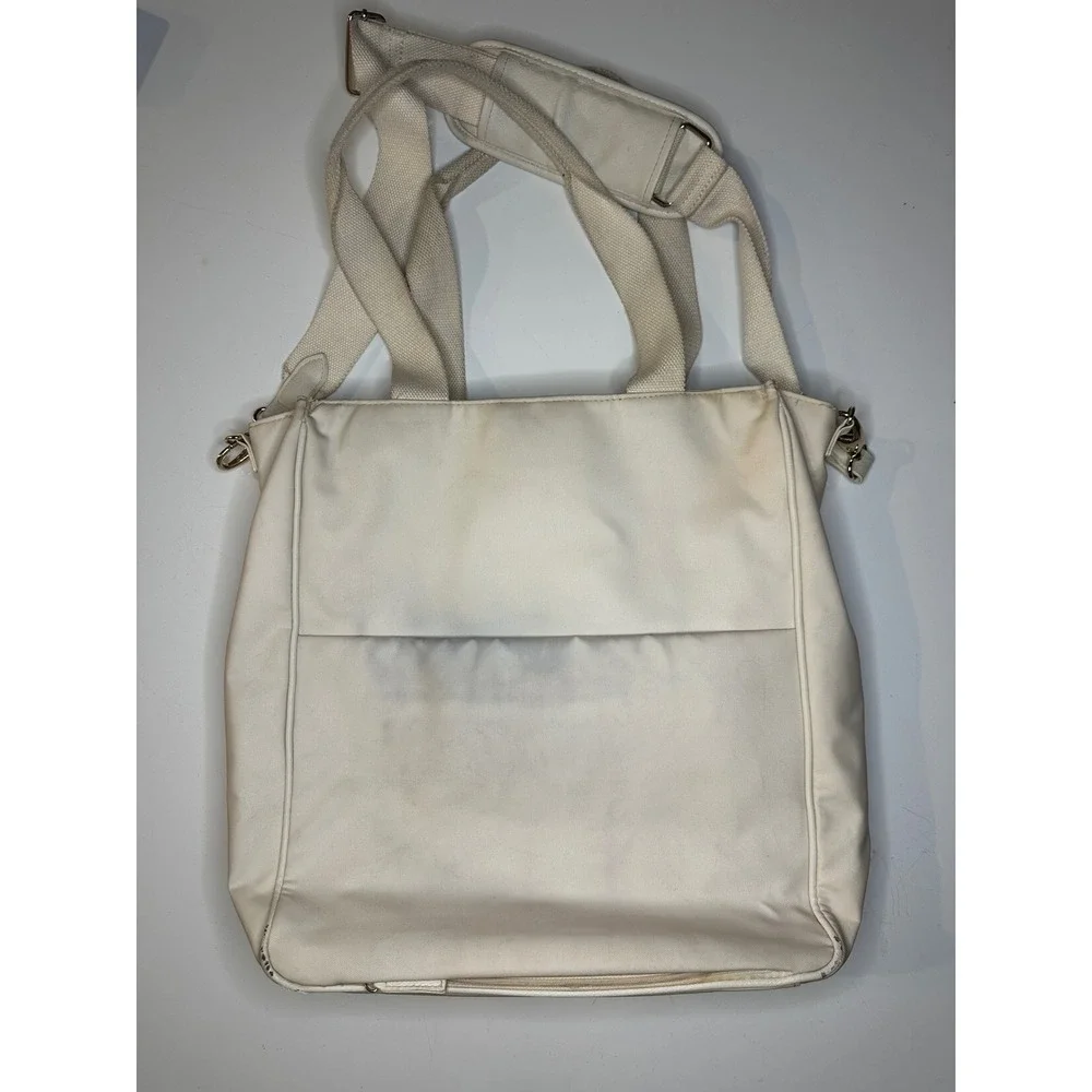Beis north to south tote beige 15 x 13 stained read description‎